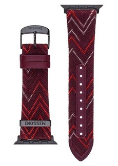 Missoni Multicolor Authentic Zigzag 24mm Textile Apple Watch Watchband