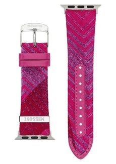 Missoni Multicolor Authentic Zigzag Textile Apple Watch Watchband