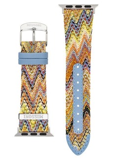 Missoni Multicolor Authentic Zigzag Textile Apple Watch Watchband