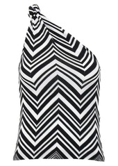 MISSONI One shoulder geometric pattern top