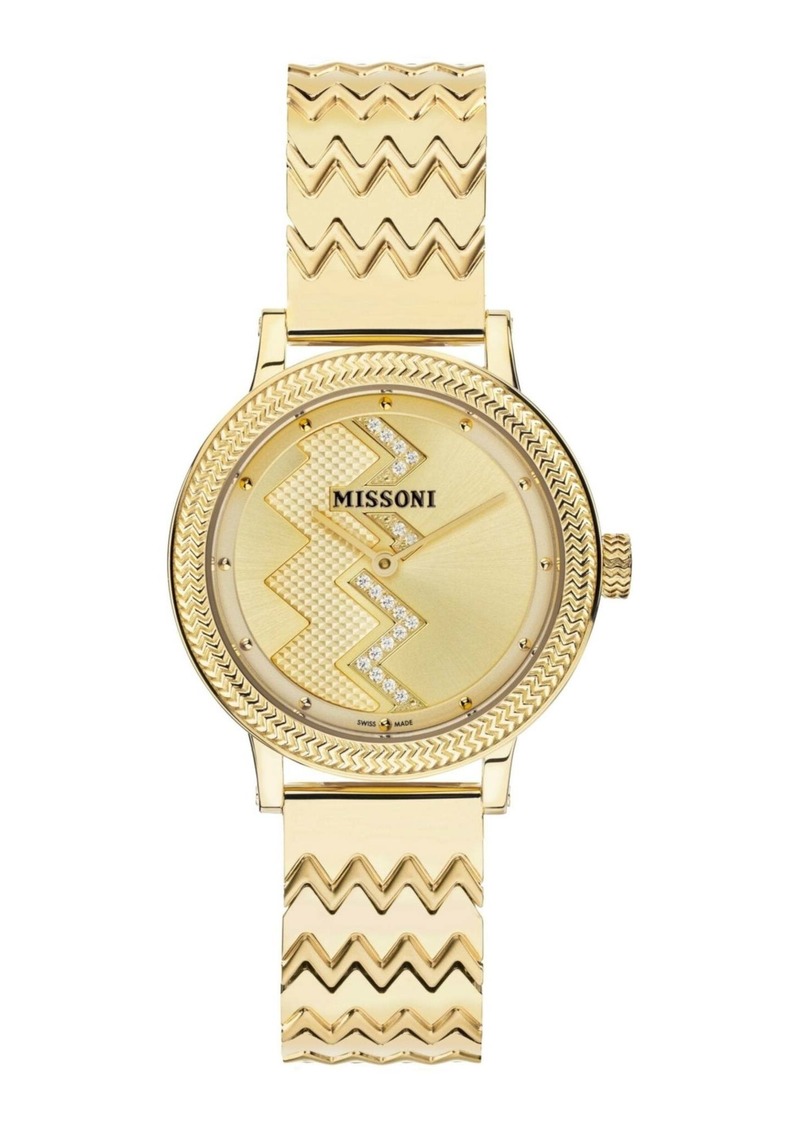 Missoni Optic Zigzag Diamond Watch