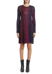 Missoni Sequin Long Sleeve Wool Blend Dress