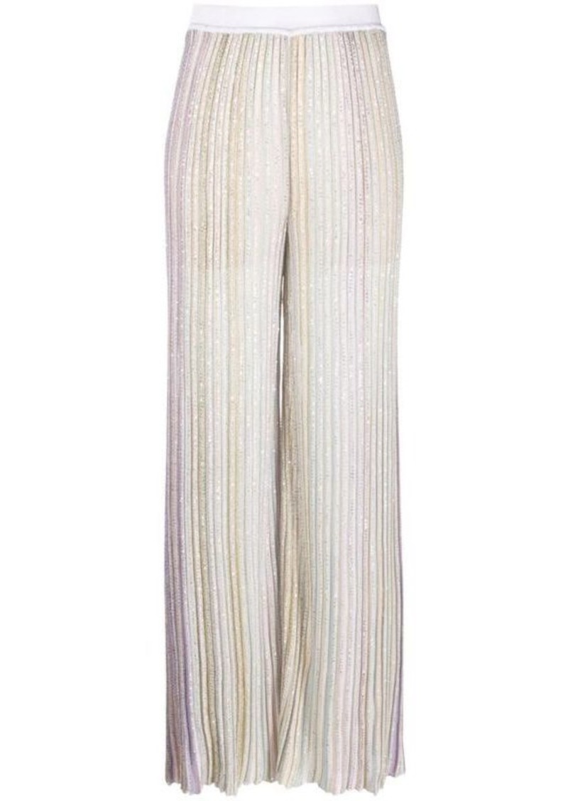 MISSONI Sequined flared trousers