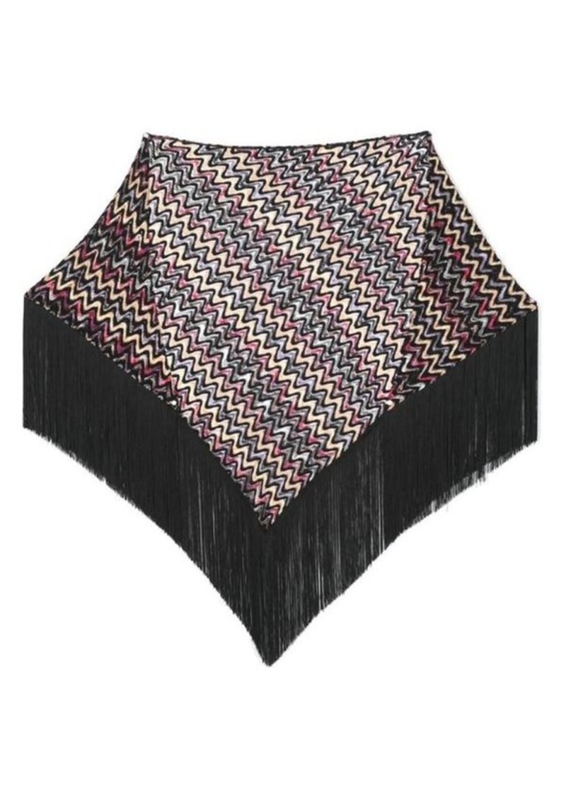 MISSONI Triangle wool blend scarf
