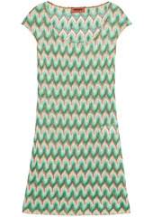 Missoni - Metallic crochet-knit mini dress - Green - IT 42