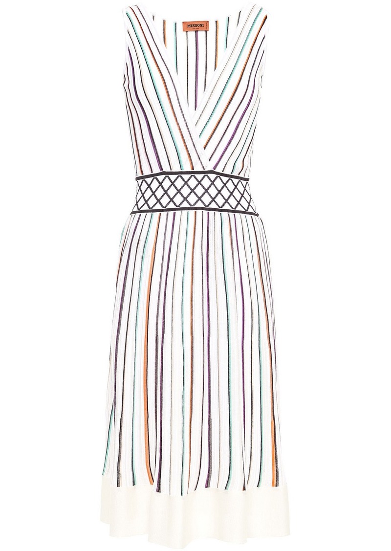 Missoni - Striped crochet-knit dress - White - IT 46