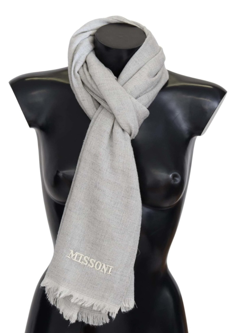 Missoni Wool Knit Unisex Neck Wrap Men's Scarf