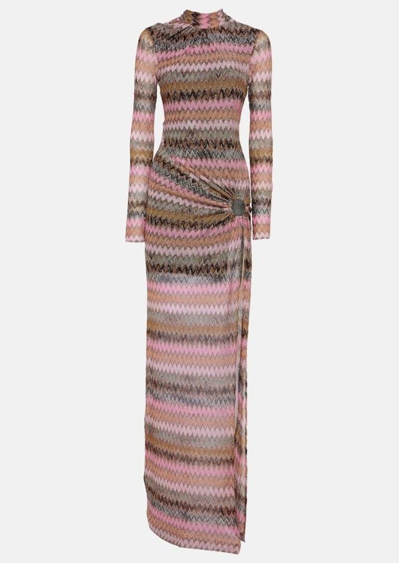 Missoni Zig Zag cutout gown