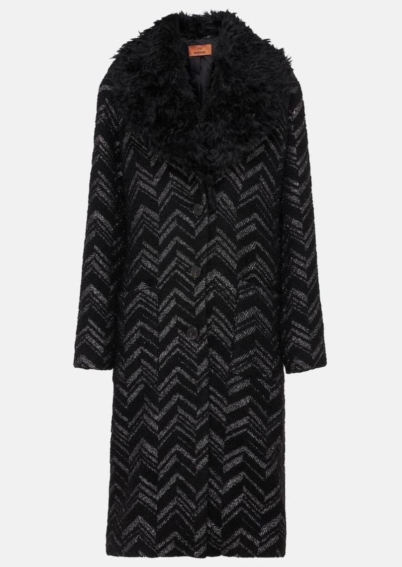 Missoni Zigzag lamé coat