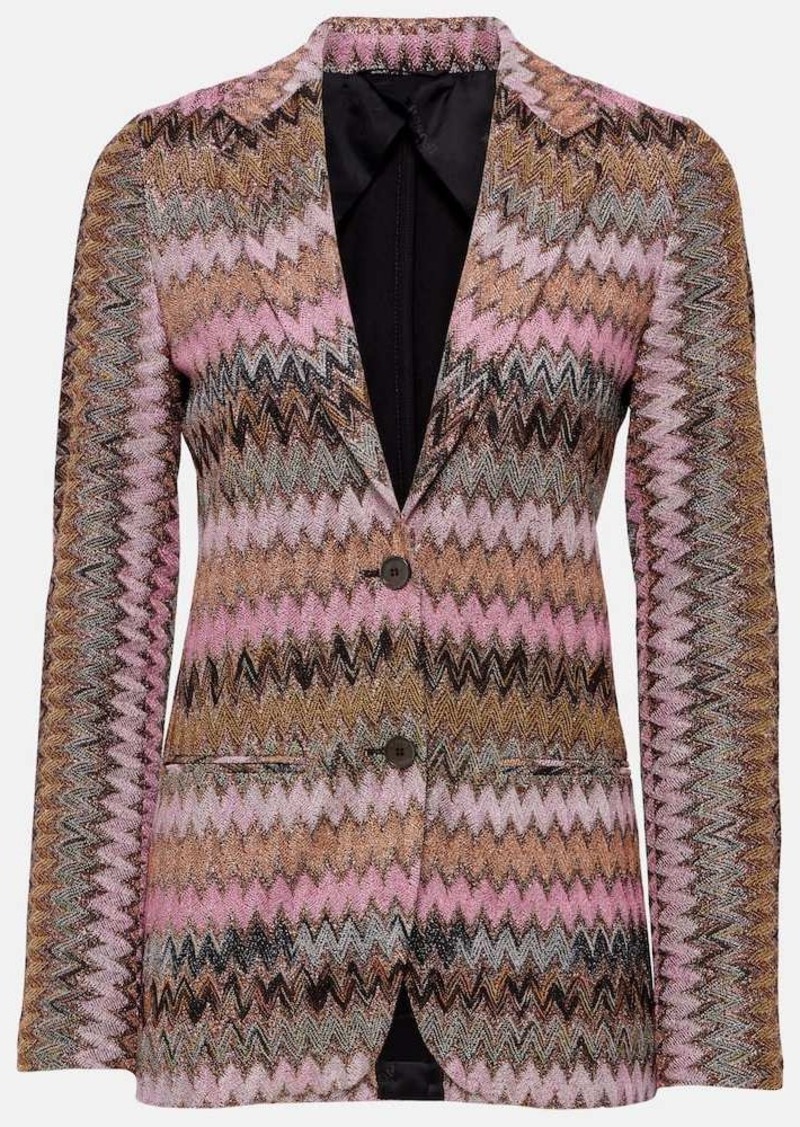 Missoni Zig Zag lamé blazer