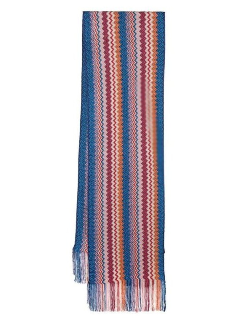 MISSONI Zig-zag motiv scarf