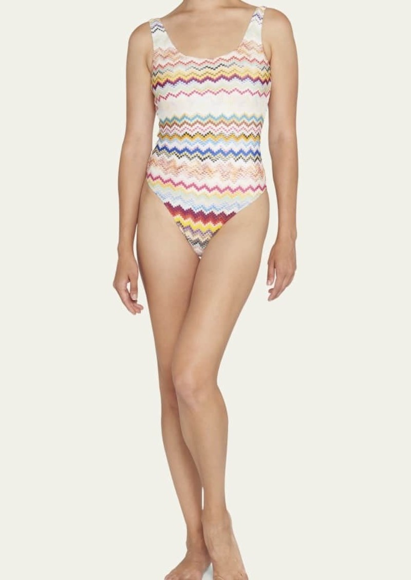 Missoni Zig-Zag One-Piece Swimsuit