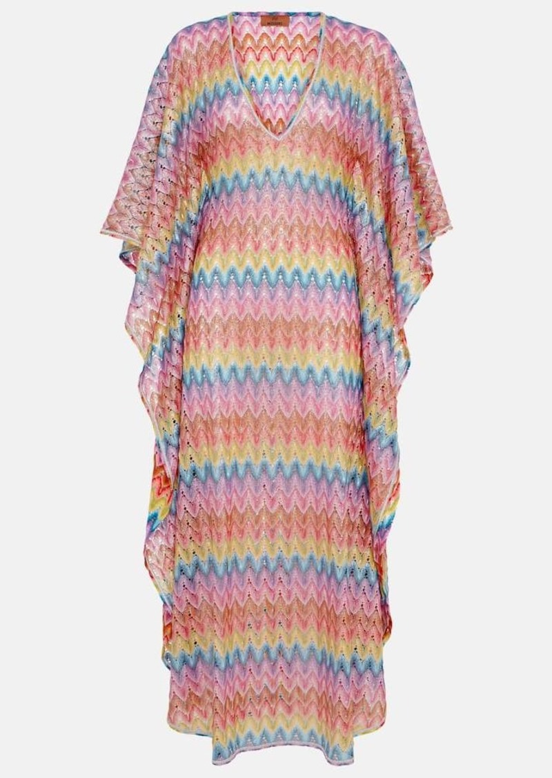 Missoni Zig Zag pointelle beach dress