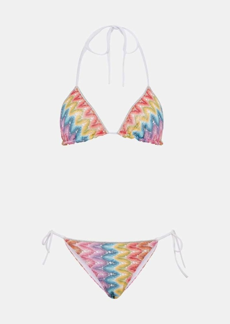 Missoni Zig Zag pointelle bikini