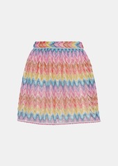 Missoni Zig Zag pointelle miniskirt