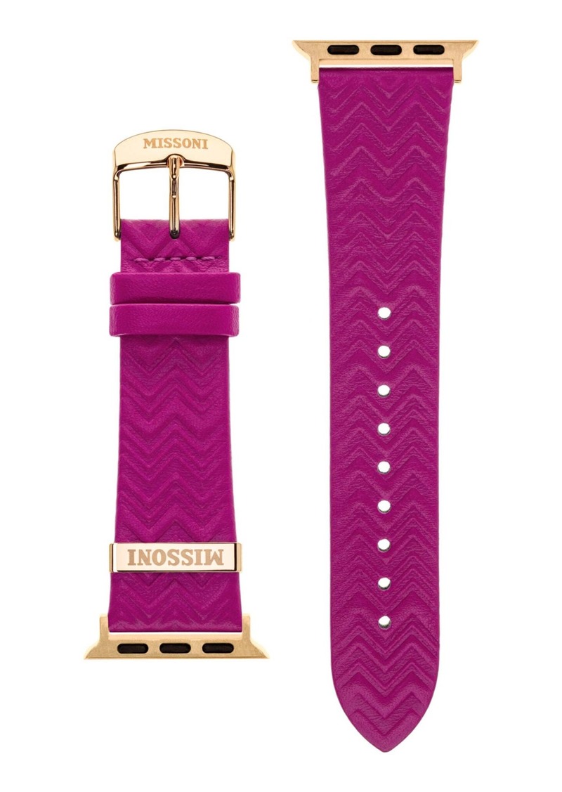 Missoni Zigzag Leather Apple Watch Strap