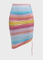 Missoni Multi Degrade Fether Mini Skirt 