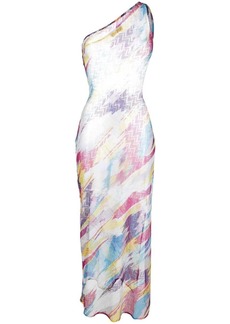 Missoni one-shoulder patterned maxi dress
