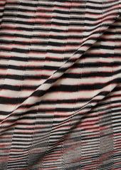 Missoni Rib Knit Cashmere & Silk Turtleneck Top