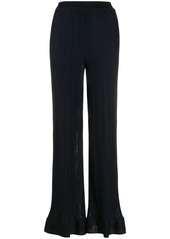Missoni ribbed flared trousers