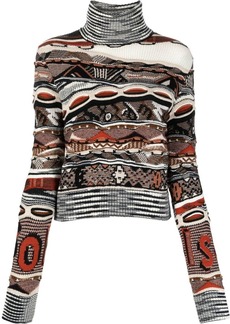 Missoni roll-neck knitted jumper