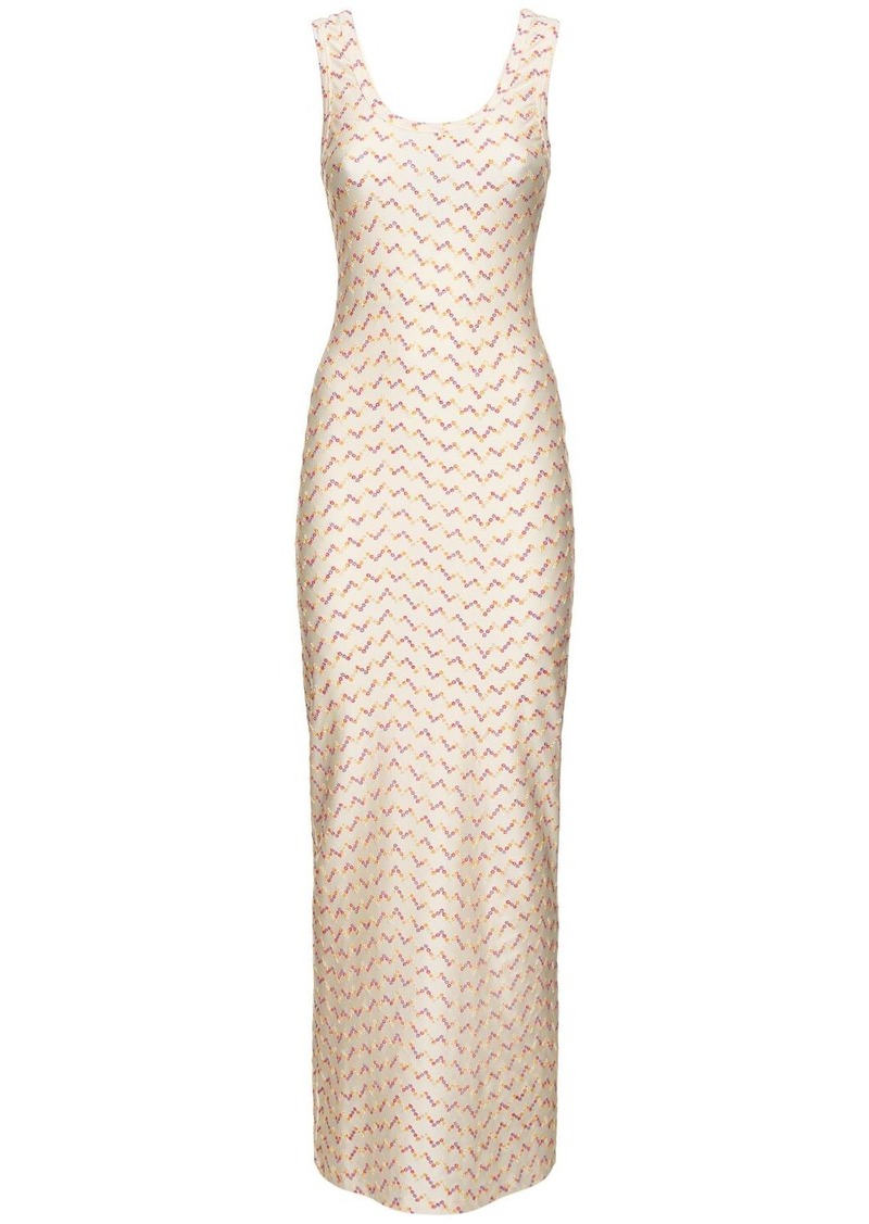 Missoni Sangallo Lycra Sleeveless Long Dress