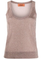 Missoni scoop-neck knitted top