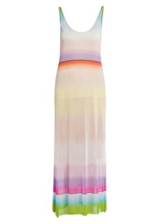 Missoni Semi-Sheer Striped Maxi Dress