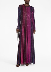 Missoni sequin-embellished pleated maxi dress