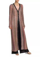 Missoni Sequined Stripe Duster Cardigan