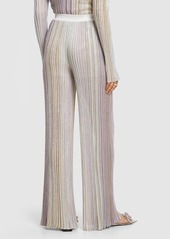Missoni Sequined Striped Knit Flared Pants