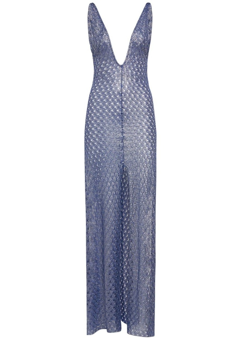 Missoni Sequined V-neck Long Dress