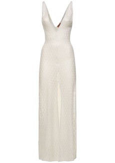 Missoni Sequined V-neck Long Dress