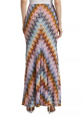 Missoni Shimmer-Knit Flared Maxi Skirt