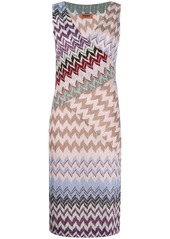 Missoni silk-blend signature zigzag panelled dress