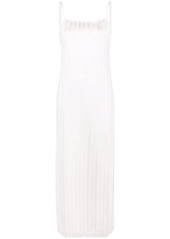 Missoni silk-blend slitted slip dress