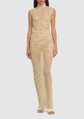 Missoni Stretch Tulle Sleeveless Long Dress