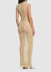 Missoni Stretch Tulle Sleeveless Long Dress