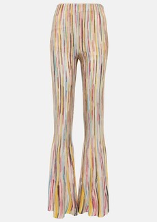 Missoni Striped flared jersey knit pants