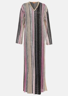 Missoni Striped sequin-embellished maxi dress