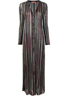 Missoni striped V-neck button-up dress