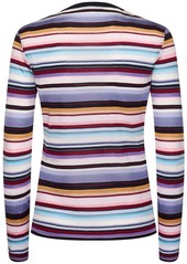 Missoni Striped Wool Blend Knit Cardigan