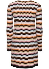 Missoni Striped Wool Knit Long Sleeve Mini Dress