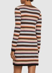 Missoni Striped Wool Knit Long Sleeve Mini Dress