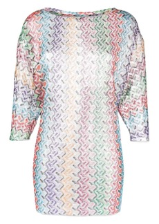 Missoni striped woven cover-up