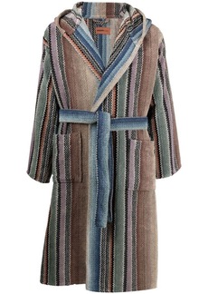 Missoni Archie vertical-stripe belted bathrobe