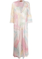 Missoni wave pattern beach dress