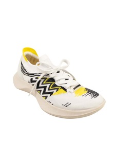 Missoni White And Black ACBC Fly Knit Chevron Low Top Sneakers