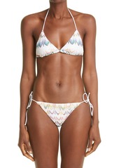 MISSONI MARE Zigzag Two-Piece Swimsuit in White Multi at Nordstrom