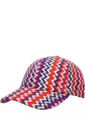 Missoni Women's Wool Blend Baseball Cap In Orange